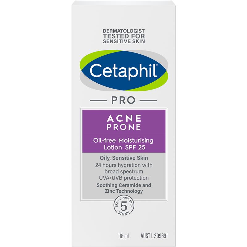 Cetaphil Pro Acne Prone Oil Free Facial Moisturising Lotion SPF 25 118ml - GimmeNow