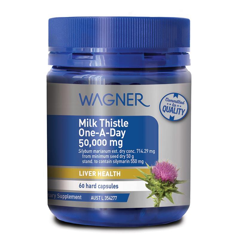 Wagner Milk Thistle One A Day 50000mg 60 Capsules