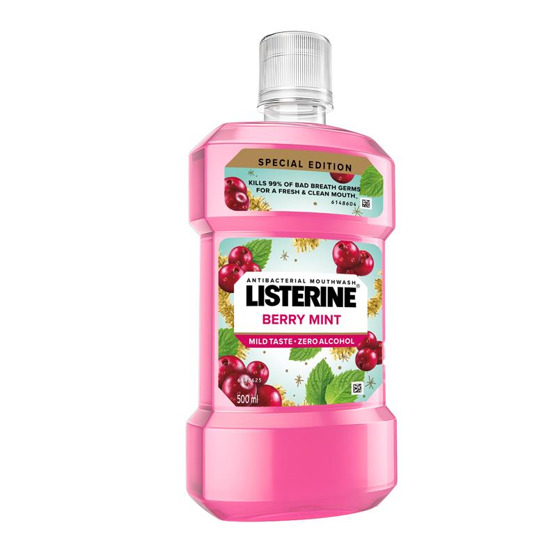 Listerine Mouthwash Berry Mint Limited Edition 500ml