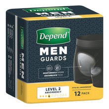 Depend Men Incontinence Guards Level 2 12 Pack