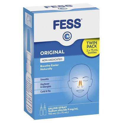 Fess Nasal Spray Twin Pack 150ml (2 x 75mL)