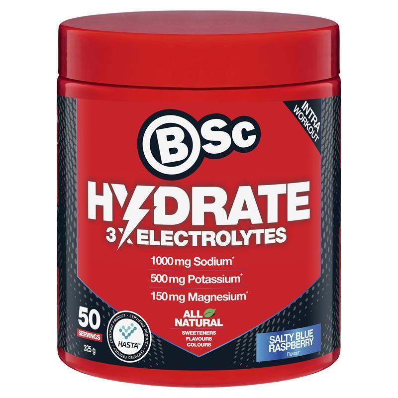 BSc Hydrate Salty Blue Raspberry 325g
