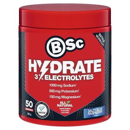 BSc Hydrate Salty Blue Raspberry 325g