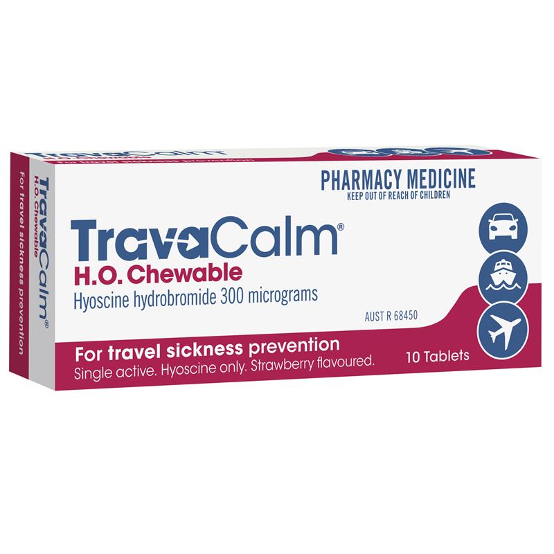 Travacalm Travel Sickness HO 10 Tablets