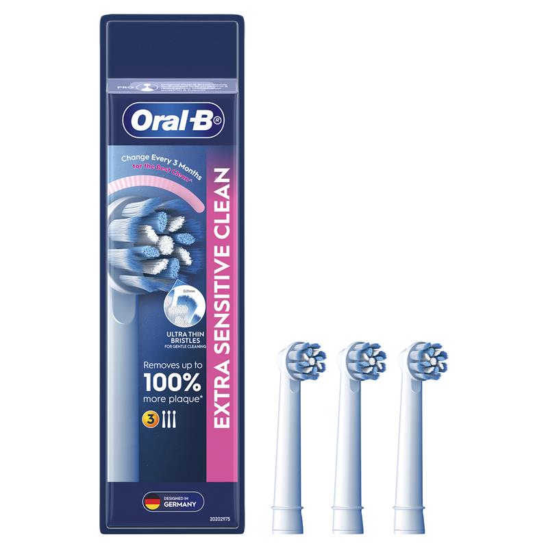 Oral B Power Toothbrush Extra Sensitive Refills 3 Pack - GimmeNow