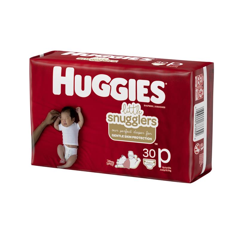 Huggies Premmie Nappies (up to 3kg) 30 Pack