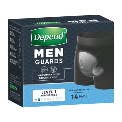 Depend Men Incontinence Shield Level 1 14 Pack