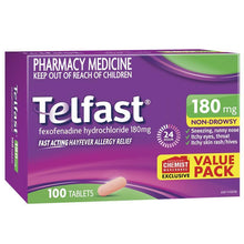 Telfast 180mg 100 Tablets Exclusive Size - GimmeNow