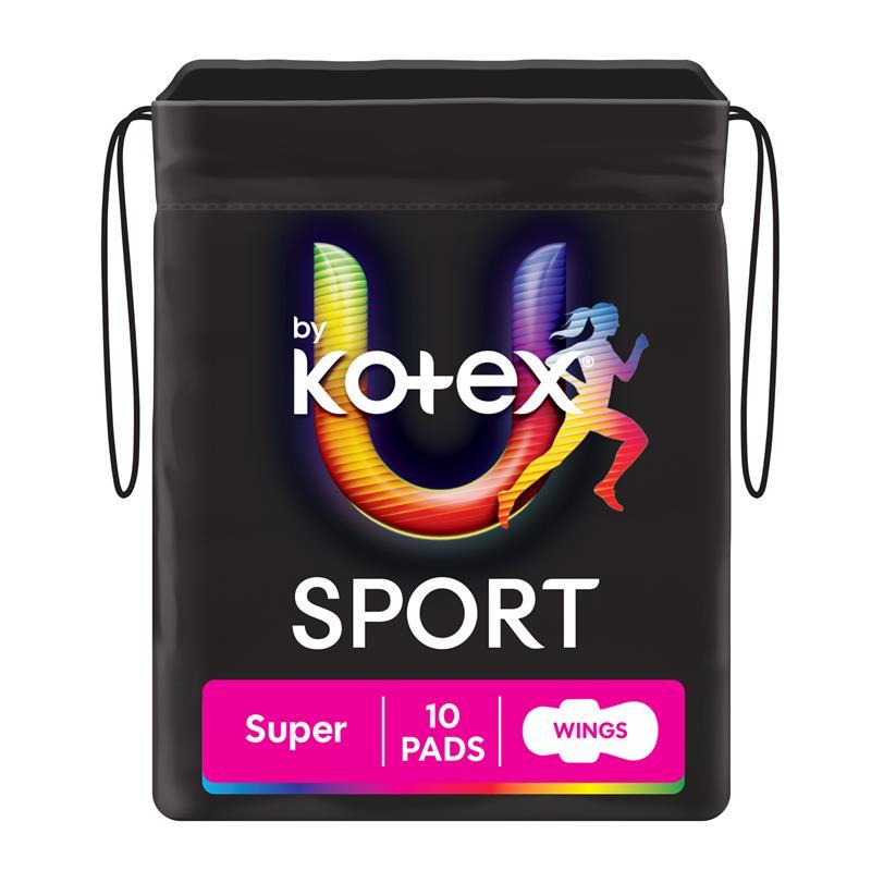 U by Kotex Sport Pads Super with Wings 10 Pack