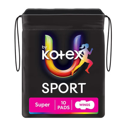 U by Kotex Sport Pads Super with Wings 10 Pack