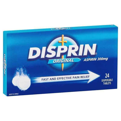 Disprin Soluble Direct Fast Acting Pain Relief Tablets 24 Pack