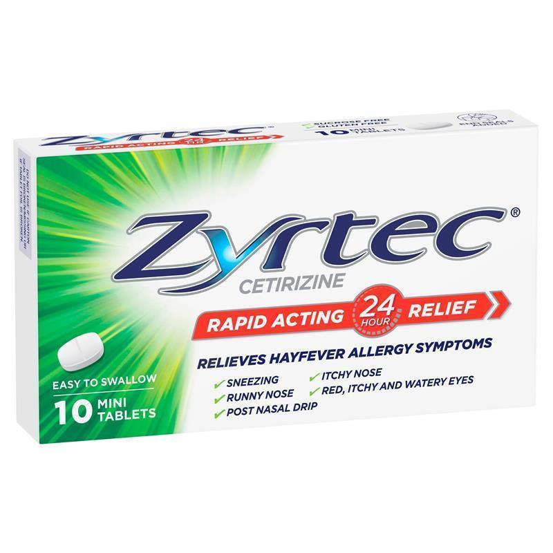 Zyrtec 10mg 10 Tablets