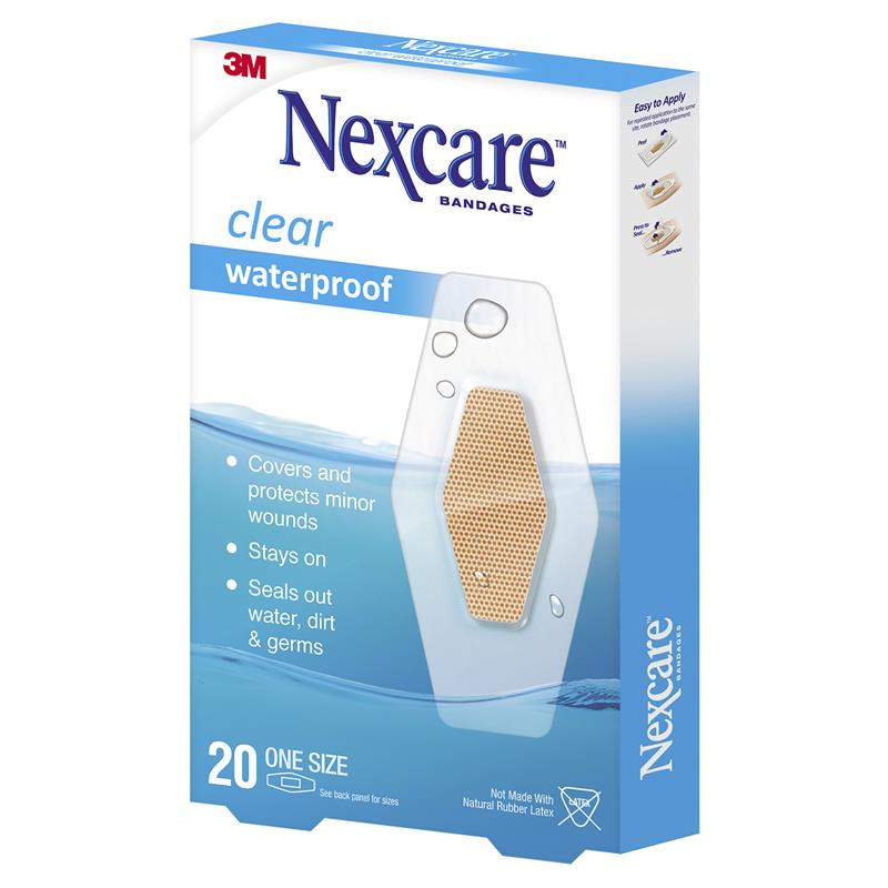 Nexcare Medium Waterproof Strips 20 Pack