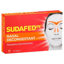 Sudafed PE Nasal Decongestant Tablets 24 Pack