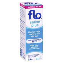 FLO Saline Plus Nasal Spray 30ml - GimmeNow