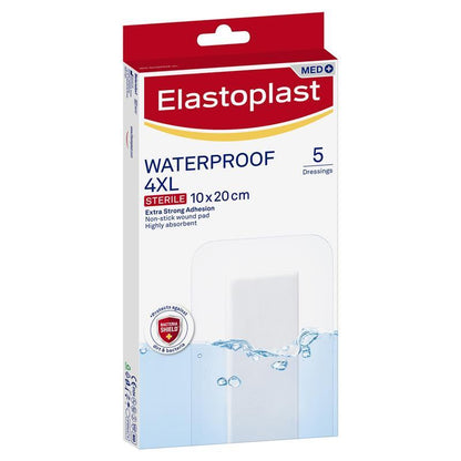 Elastoplast Waterproof Dressing 4XL 10cm x 20cm 5 Pack - GimmeNow