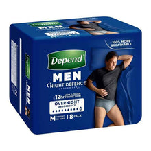 Depend Men Real Fit Underwear Night Defence Size M 8 Pack