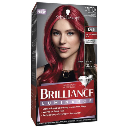Schwarzkopf Brilliance L43 Smouldering Red New