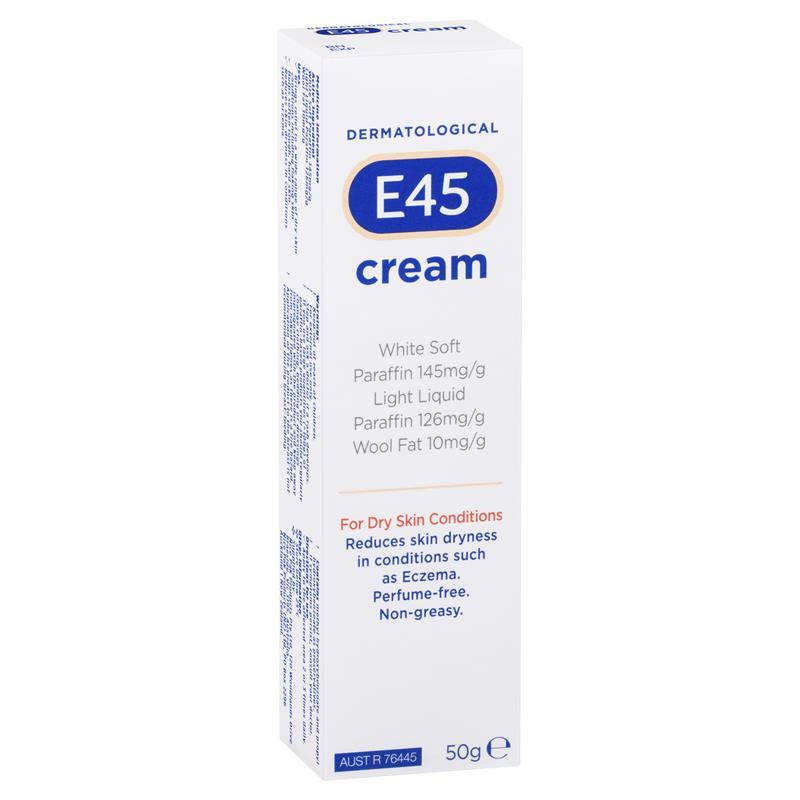 E45 Moisturising Cream for Dry Skin and Eczema 50g