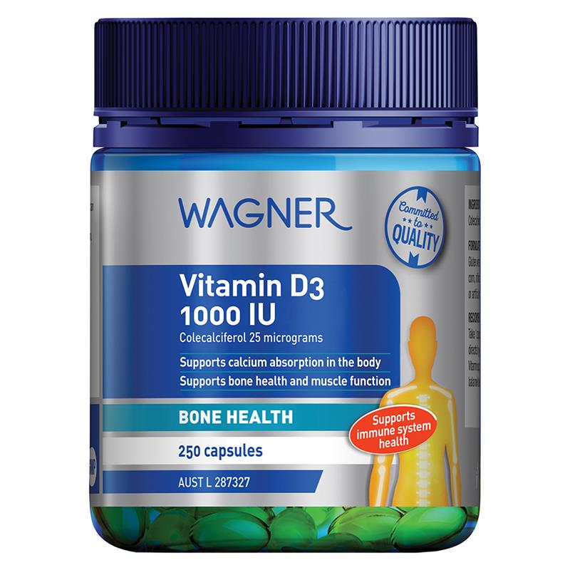 Wagner Vitamin D3 1000IU 250 Capsules