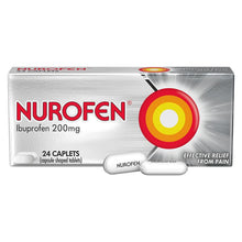 Nurofen Ibuprofen Caplets Pain Relief 200mg 24 Pack
