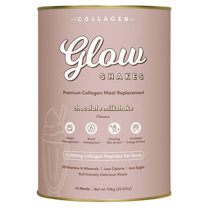 The Collagen Co Glow Shakes Chocolate Milkshake 756g