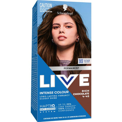Schwarzkopf Live Colour Permanent 4.45 Rich Chocolate