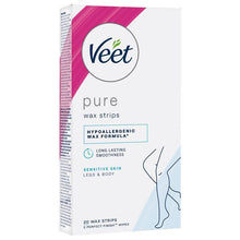 Veet Pure Cold Wax Strips Leg 20 Pack