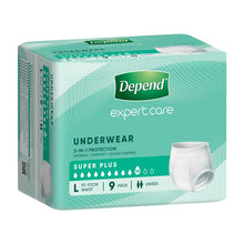 Depend Unisex Underwear Super Plus Large 9 Pack