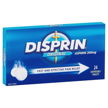 Disprin Soluble Direct Fast Acting Pain Relief Tablets 24 Pack