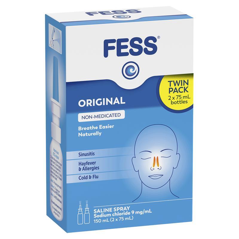 Fess Nasal Spray Twin Pack 150ml (2 x 75mL) - GimmeNow