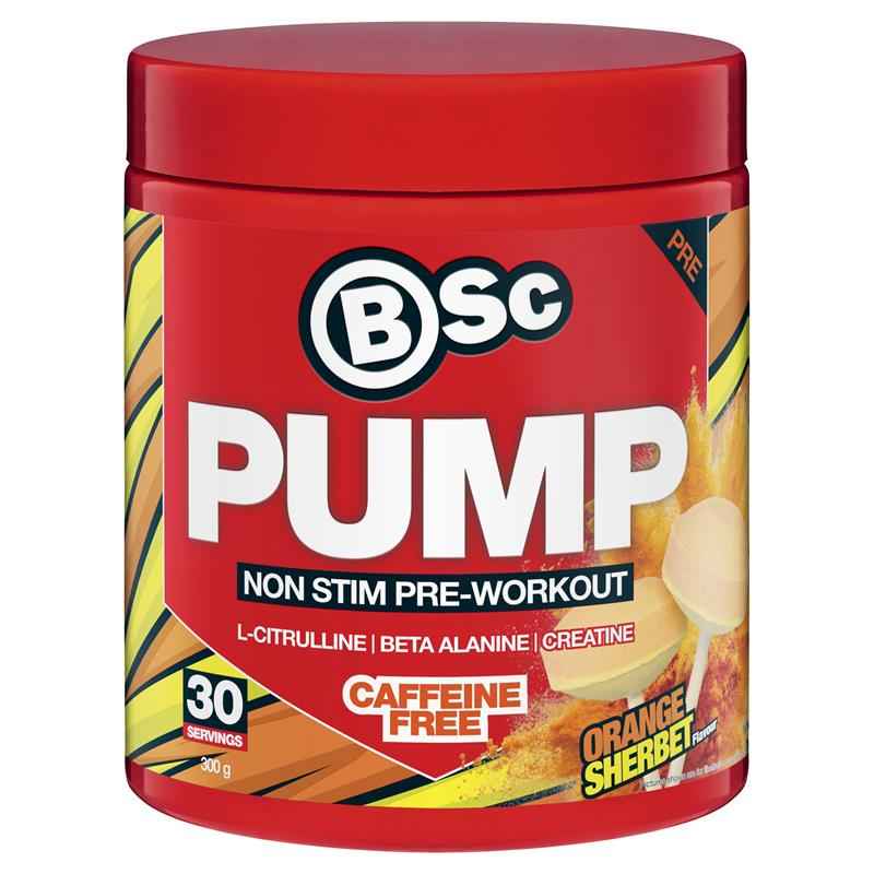 BSc Pump Non Stim Pre-Workout Orange Sherbet 300g