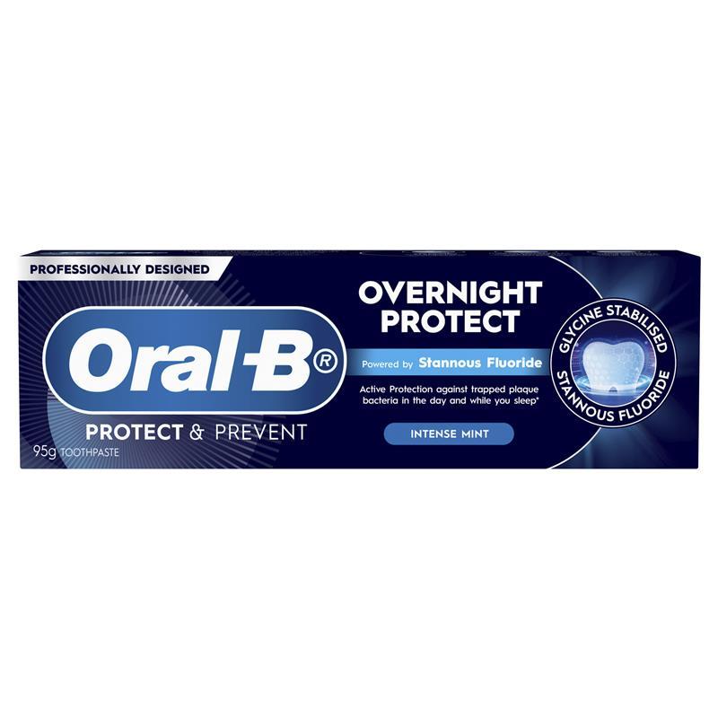 Oral B Toothpaste Overnight Protect Intense Mint 95g