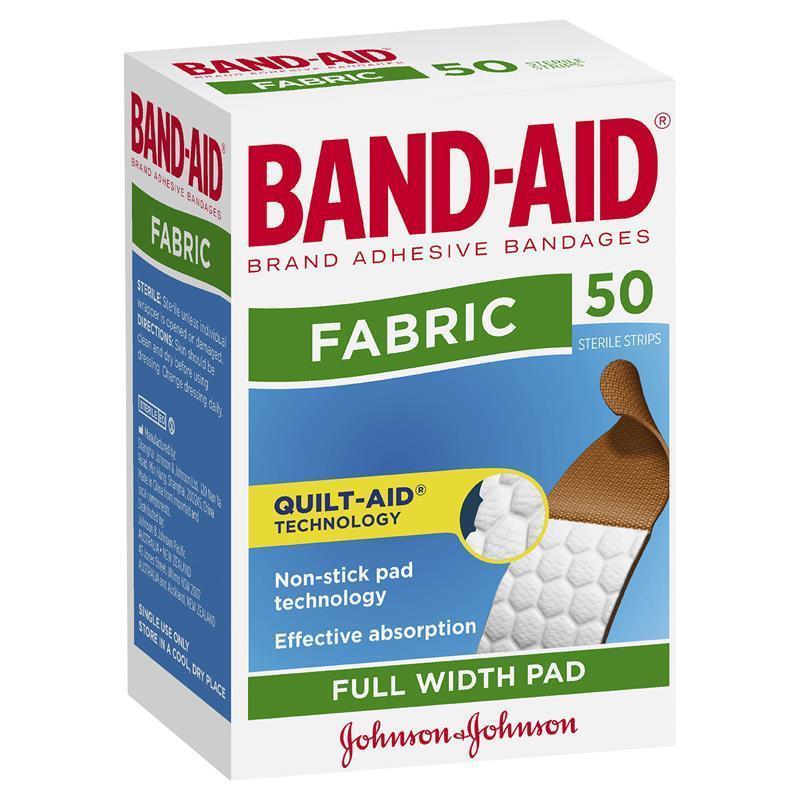 Band-Aid Adhesive Fabric Strips 50 Pack - GimmeNow