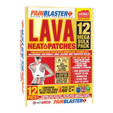 Pain Blaster Lava Heat Patches 12 Pack By Athelite Exclusive Size