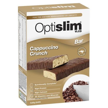 Optislim VLCD Bar Cappuccino Crunch 5 Pack