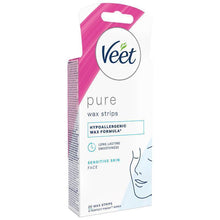 Veet Pure Cold Wax Strips Face 20 Pack