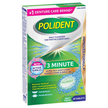 Polident Denture Cleanser Fresh Active Tablets 36