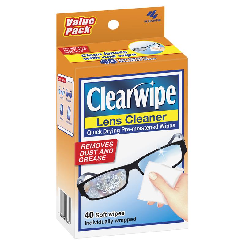 Clearwipe Lens Cleaner 40 Wipes