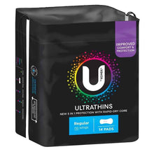 U By Kotex Ultrathins Pads Regular 14 Pack