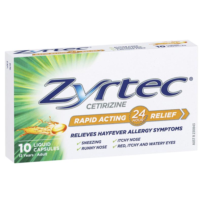 Zyrtec Liquid Capsules 10