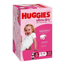 Huggies Ultra Dry Nappies Girl Size 5 Jumbo 64 Pack