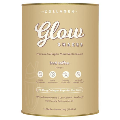 The Collagen Co Glow Shakes Iced Coffee 784g