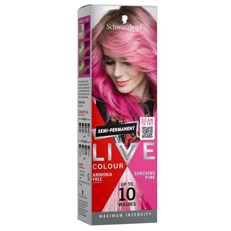 Schwarzkopf LIVE Colour Shocking Pink Semi Permanent 75ml