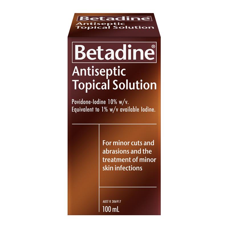 Betadine Antiseptic Topical Solution Liquid 100mL