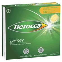 Berocca Energy Mango And Orange 60 Effervescent Tablets Exclusive Size - GimmeNow