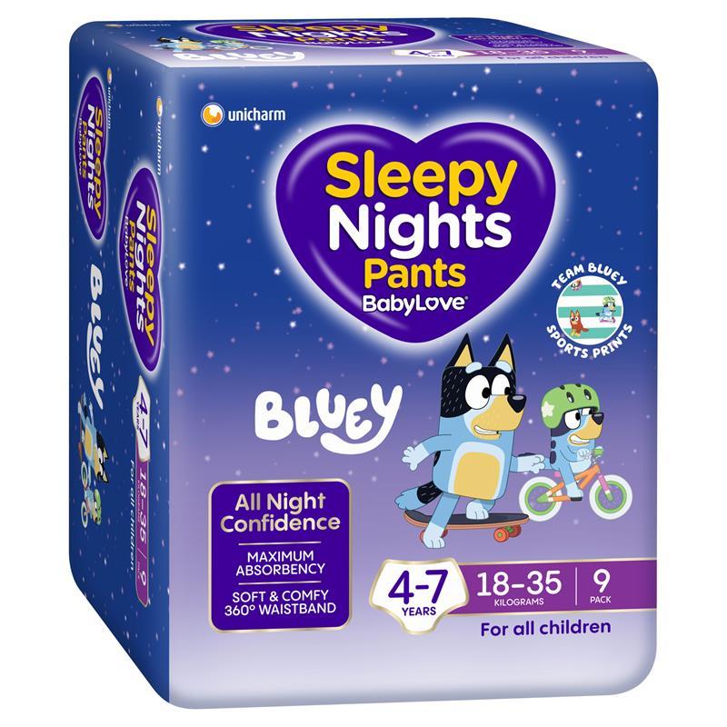 BabyLove SleepyNights Pants 4-7 years (18-35kg) 9 Pack