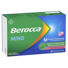 Berocca Mind Mixed Berries 20 Effervescent Tablets - GimmeNow