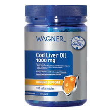 Wagner Cod Liver Oil 1000mg 200 Soft Gels