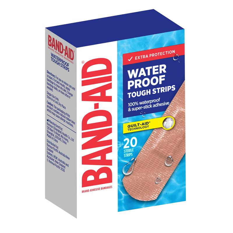 Band-Aid Waterproof Tough Strips 20 Pack
